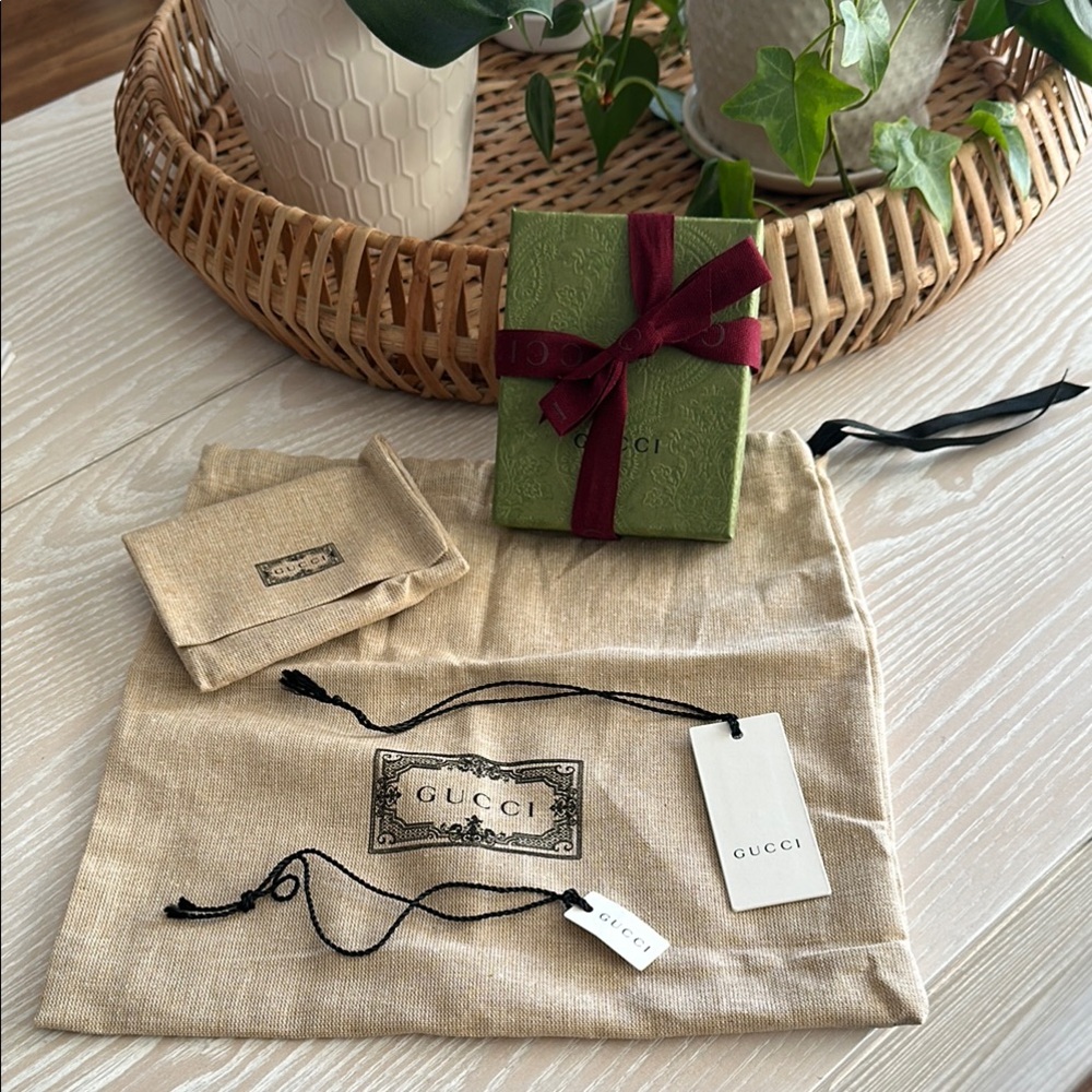 Gucci Gift Box with 2 Dust Bags and 2 tags 🏷️